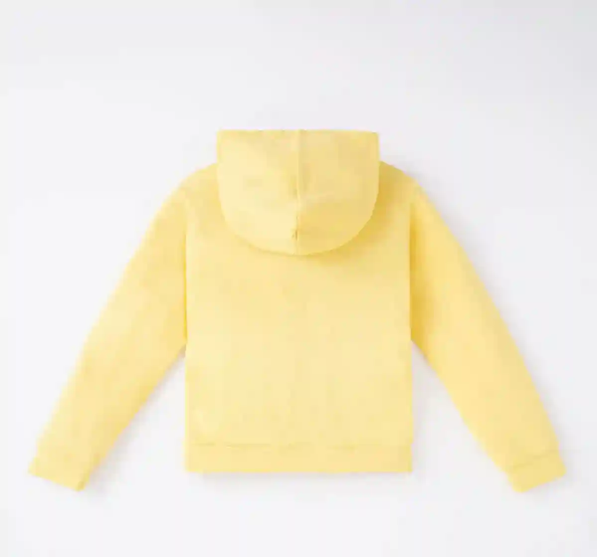 Girls Solid Kangaroo Pocket Hoodie With Zipper