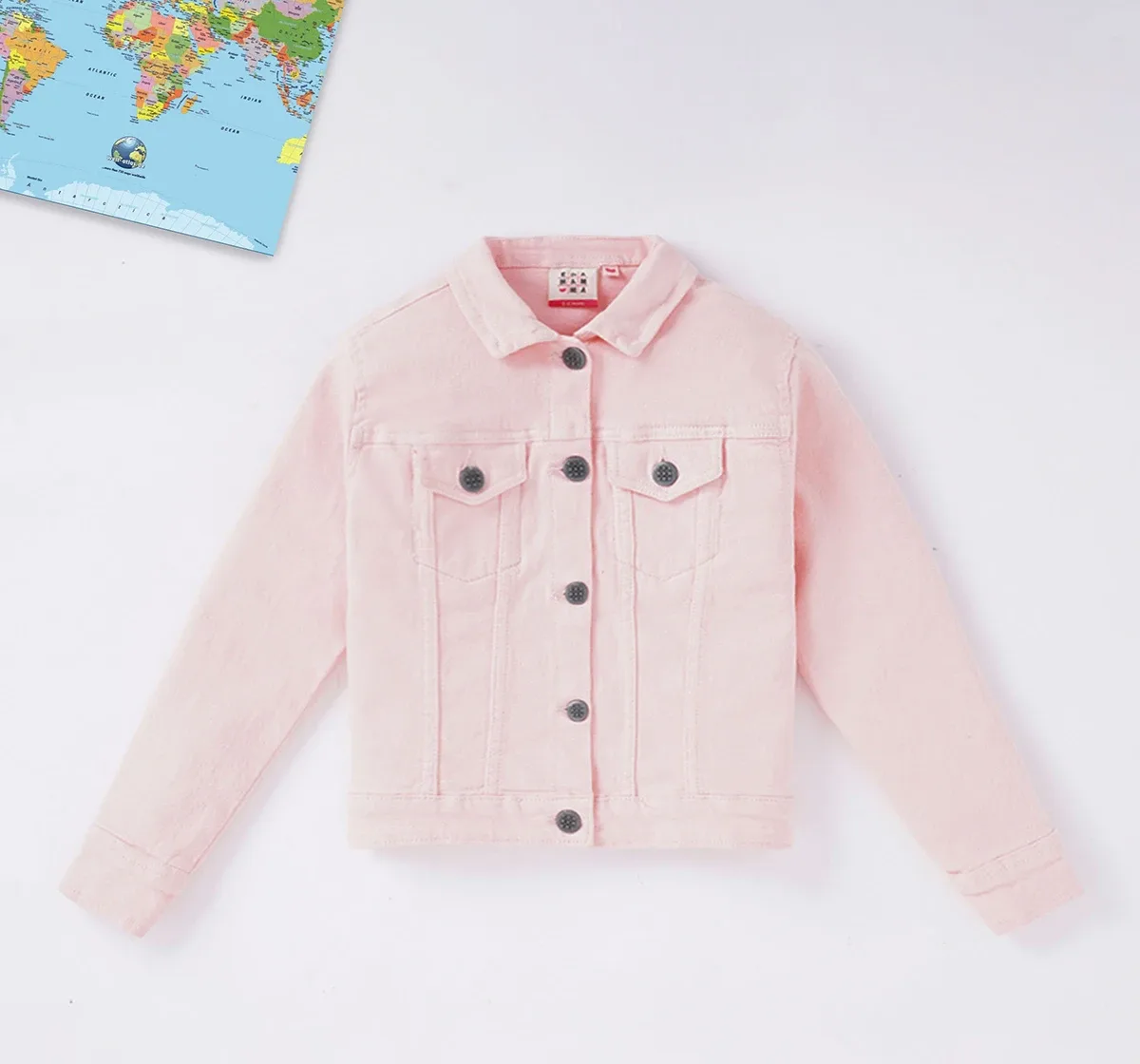 Girls Solid Twill Jacket