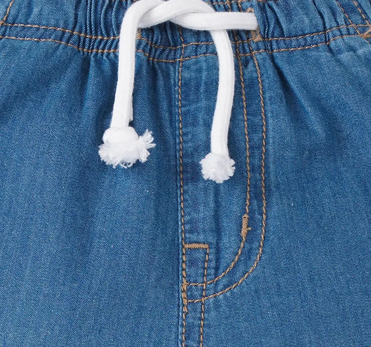 Girls Denim Jogger - Mid Wash