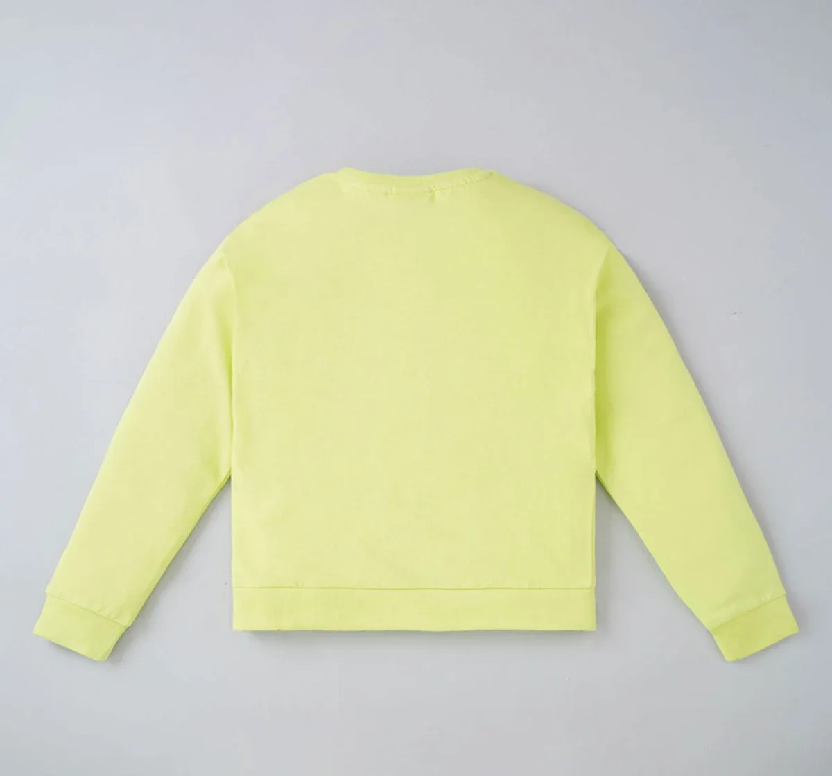 Girls Solid Sweatshirt With Kangaroo Pockets