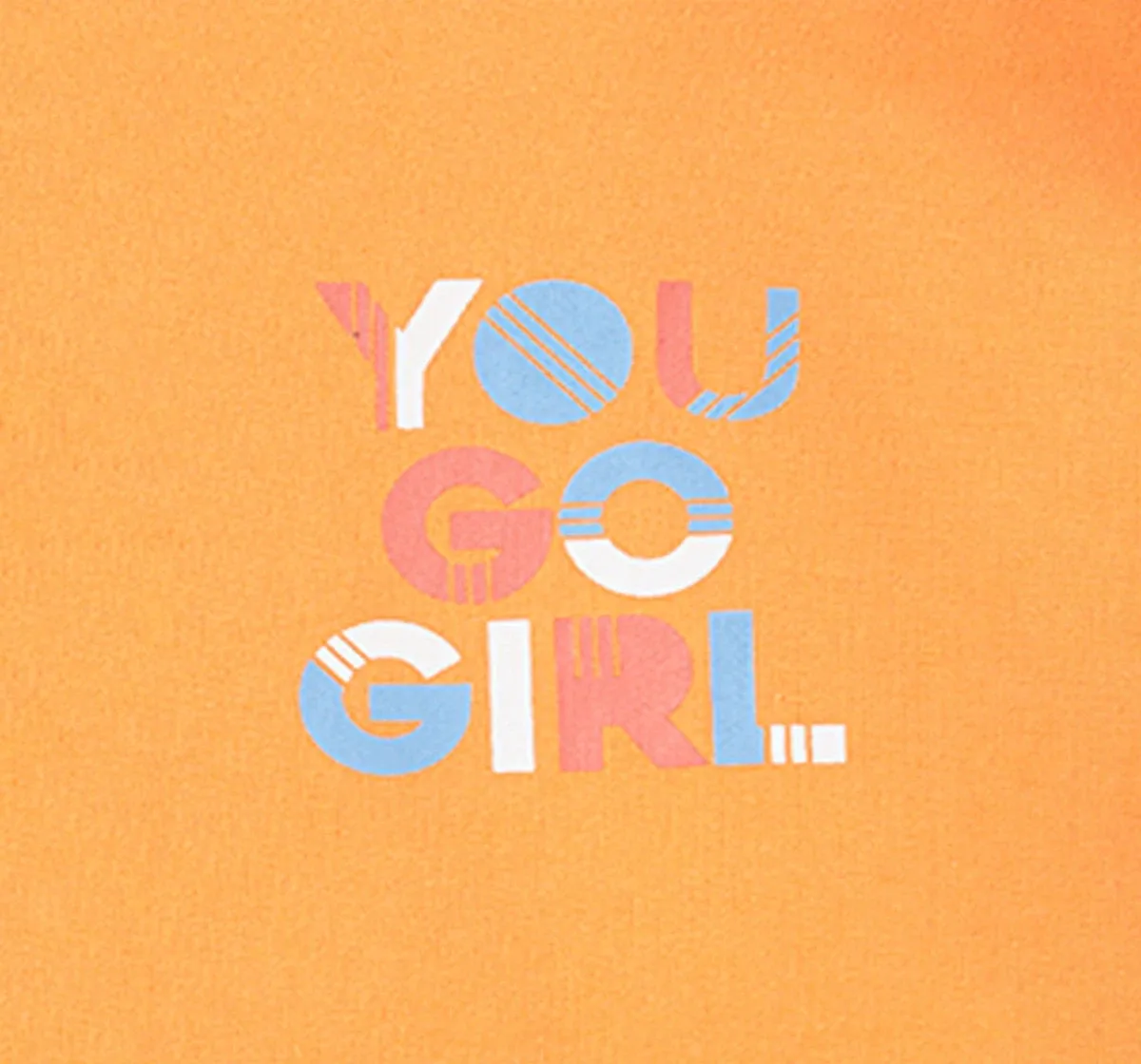 Girls Solid Sweatshirt With Kangaroo Pockets