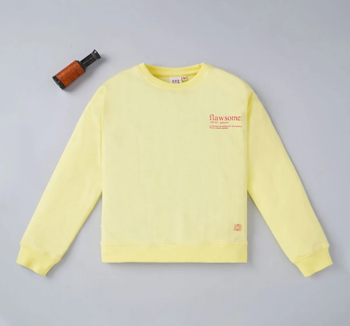 Girls Basic Printed Sweatshirt