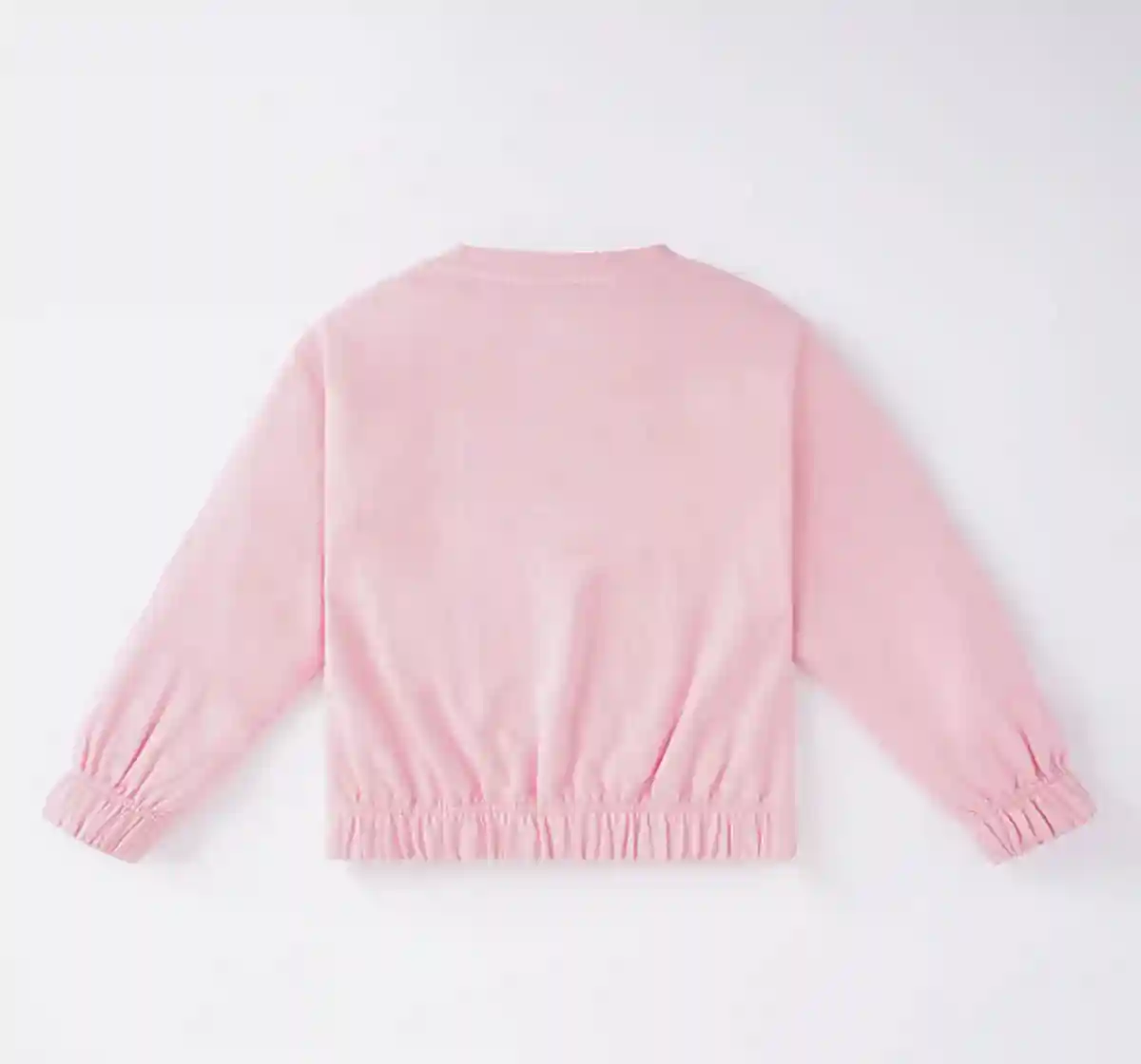 Girls Zipper Sweatshirt With Elasticated Waist