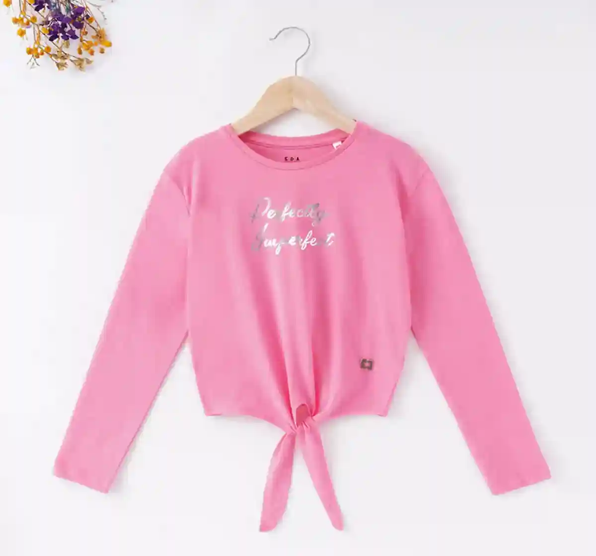 Girls Tie Up Knotted Tshirt