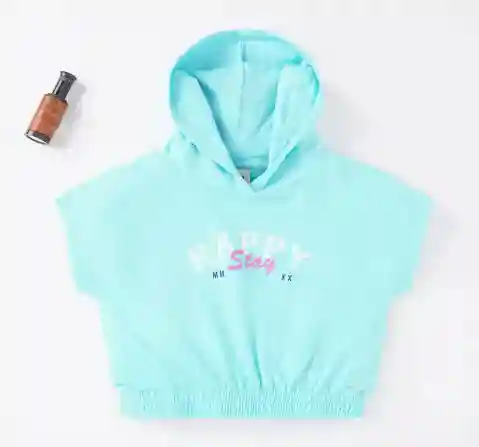 Girls Hooded Tee - Blue
