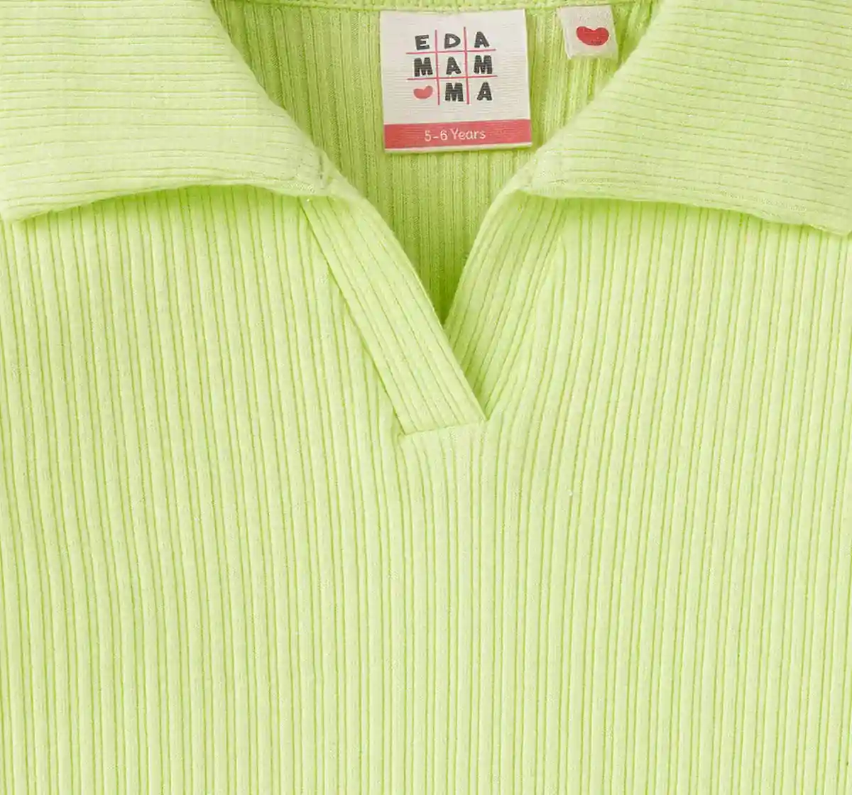 Girls Collar Rib Tee