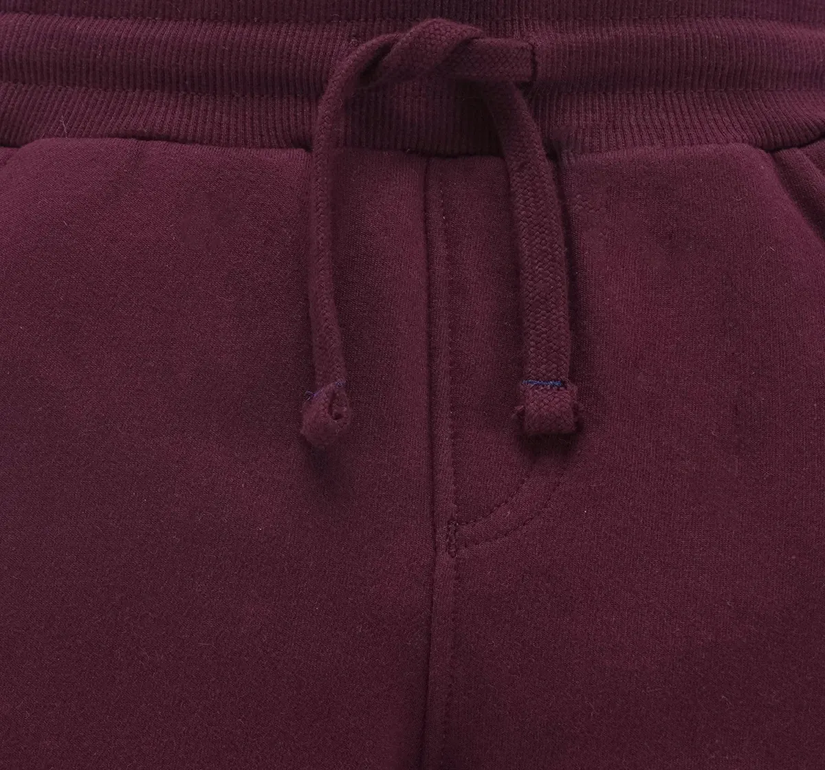 Knit Jogger With Woven Detail