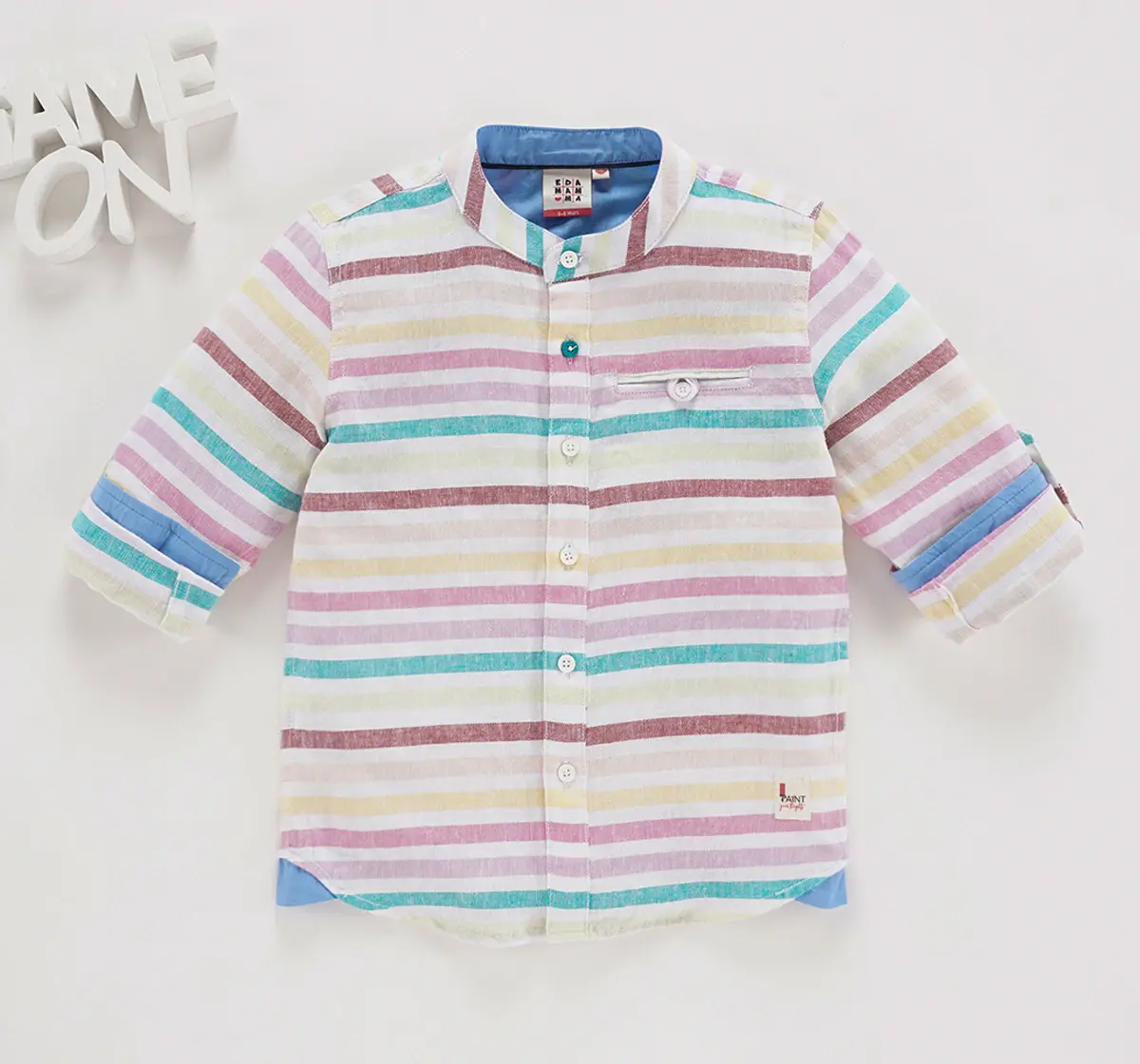 Full Sleeves Multicolour Stripe Shirt