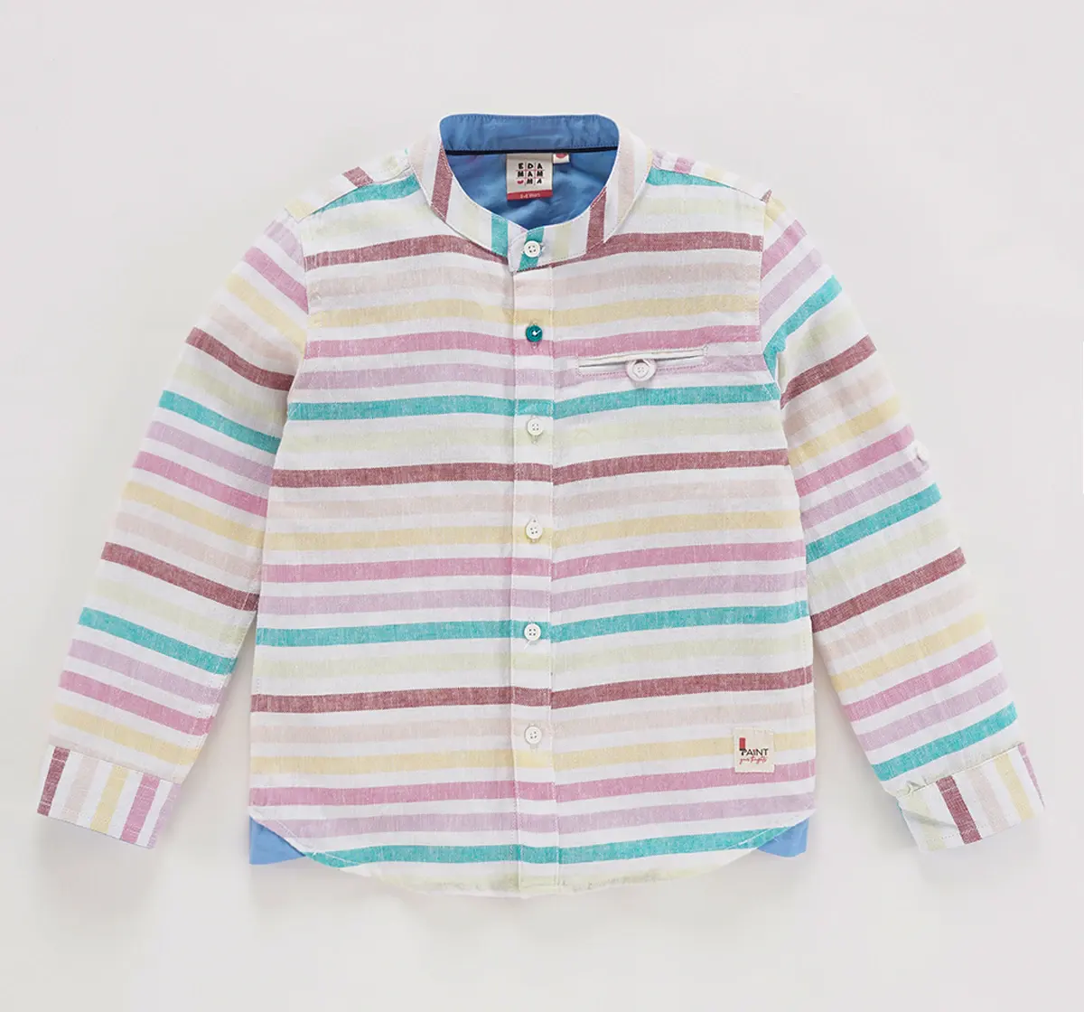 Full Sleeves Multicolour Stripe Shirt