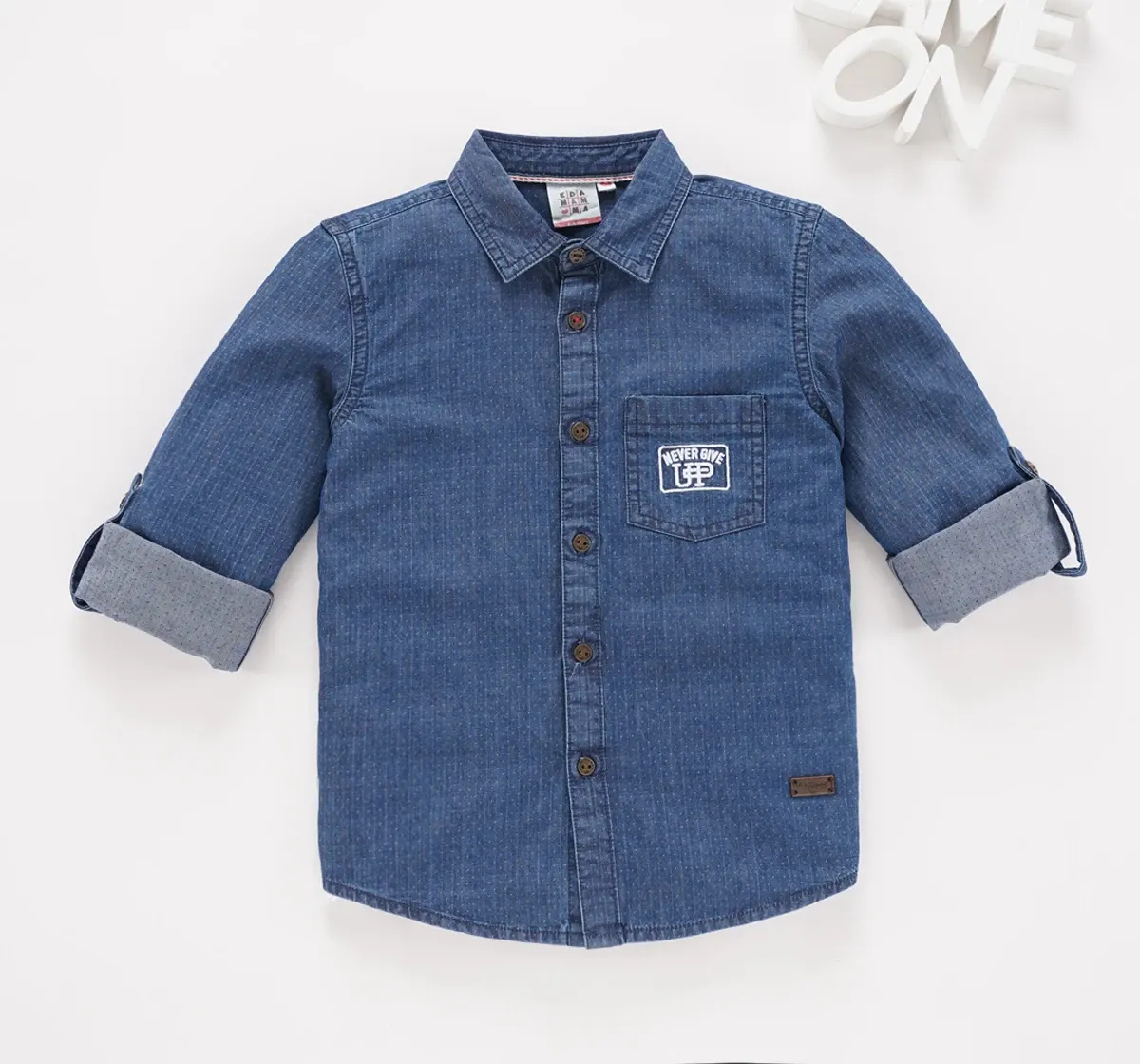 Full Sleeves Indigo Dobby Shirt