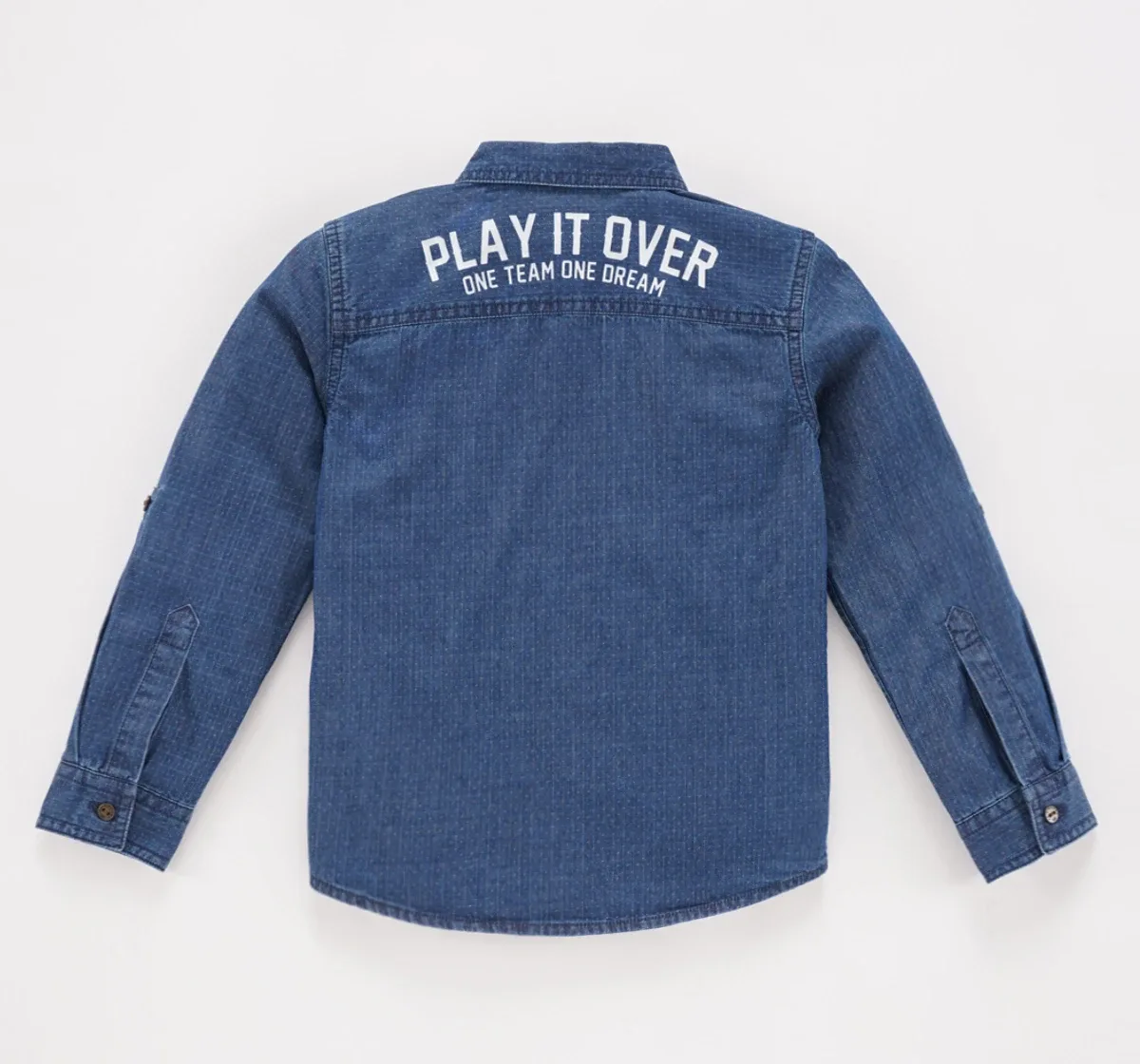 Full Sleeves Indigo Dobby Shirt