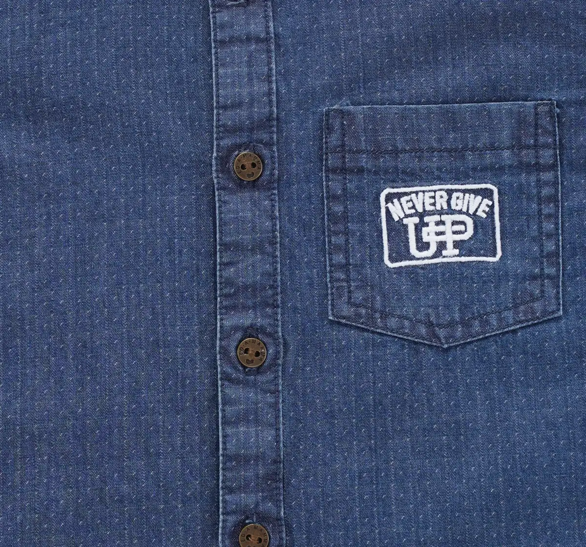 Full Sleeves Indigo Dobby Shirt