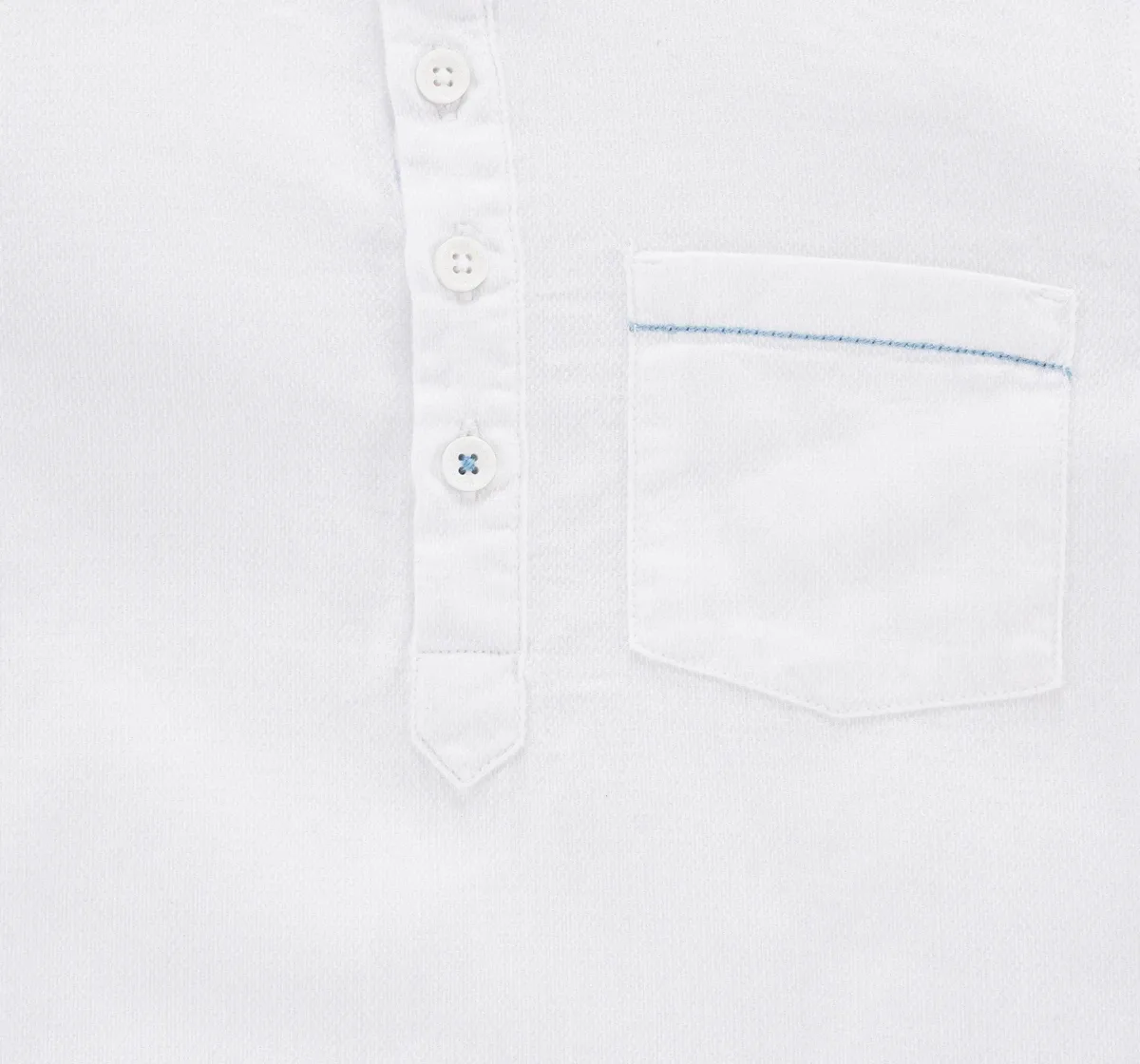 Solid White Textured Shirt