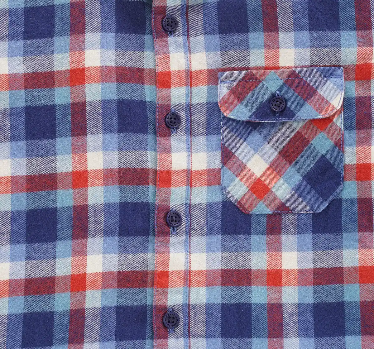 Checks Shirt with Detachable Hood