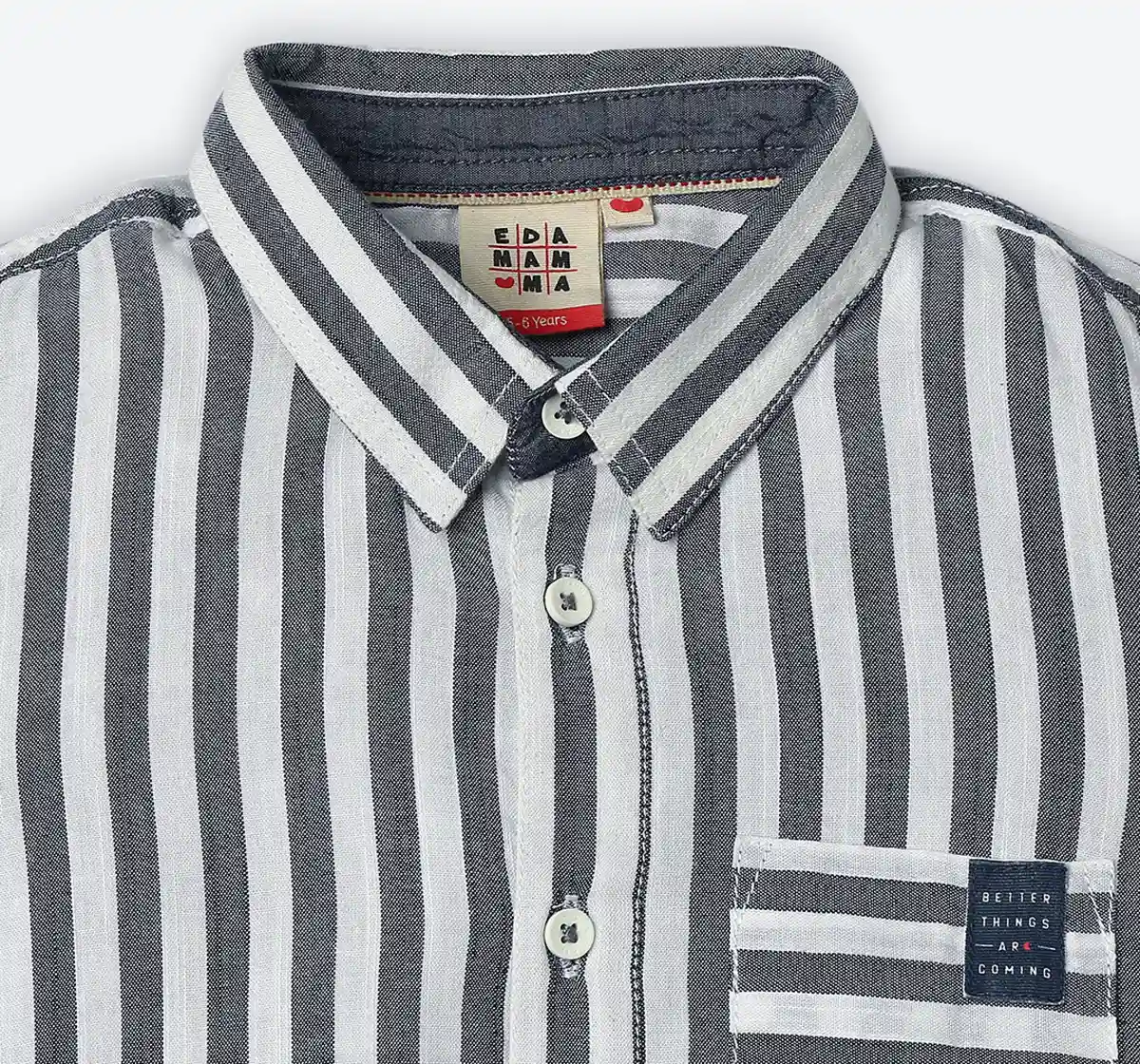Half Sleeves Stripes Shirt