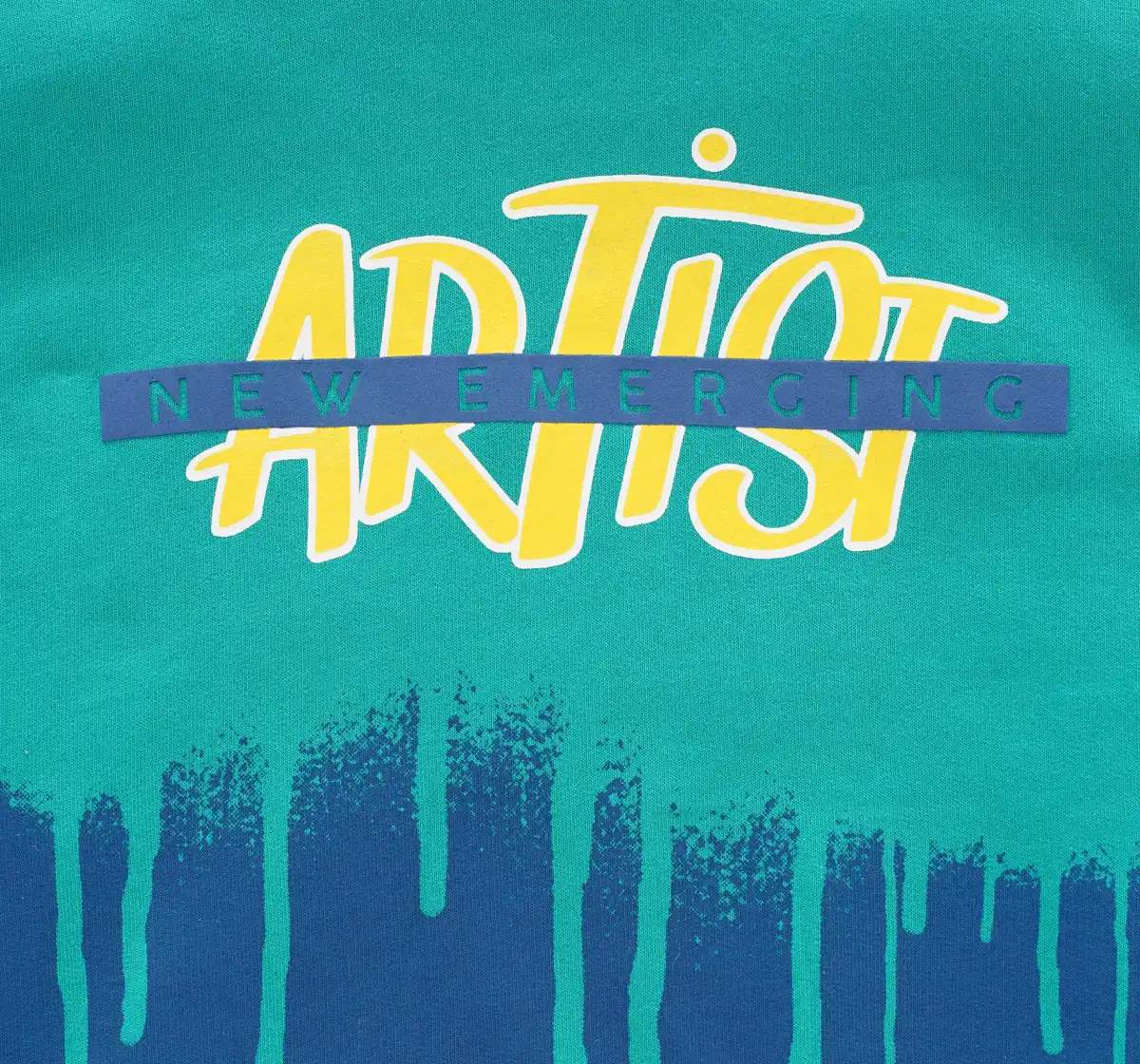 Sweatshirt With Paint Drip Artwork