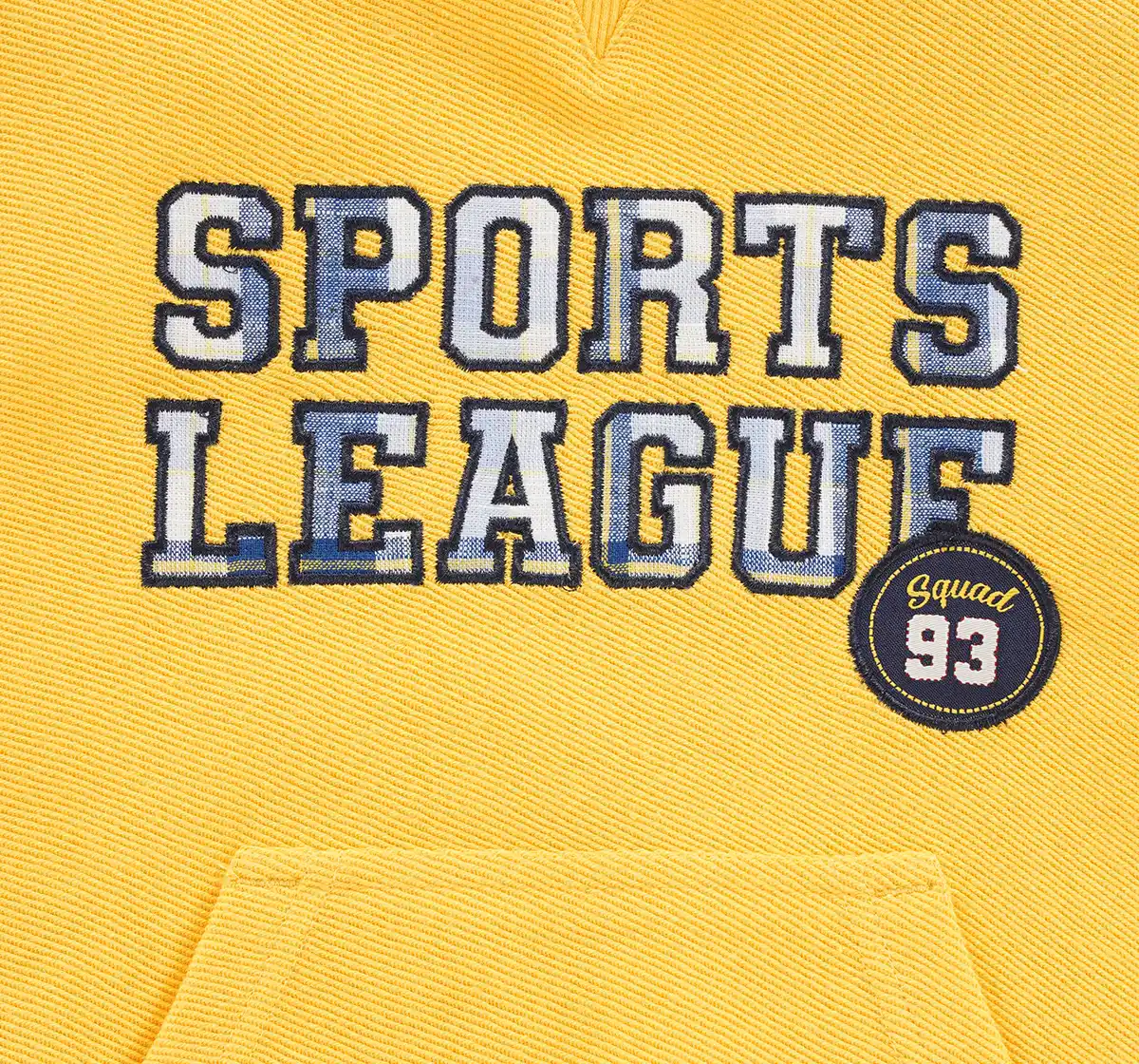 Hoodie With Chest Applique