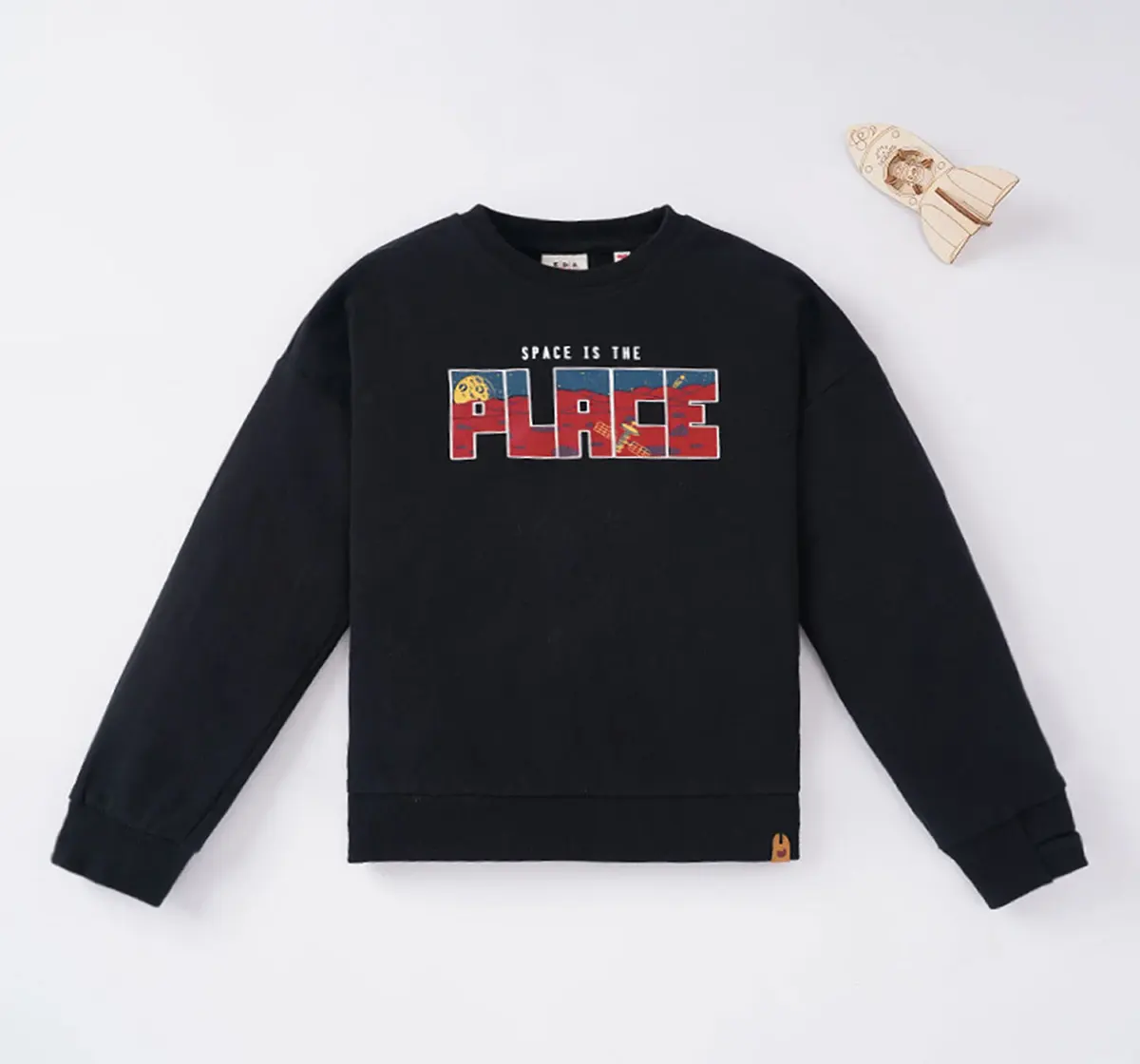 Full Sleeves Crew Neck Printed Sweatshirt