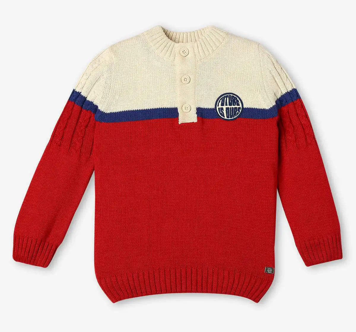 Full Sleeves Colour Block Sweater