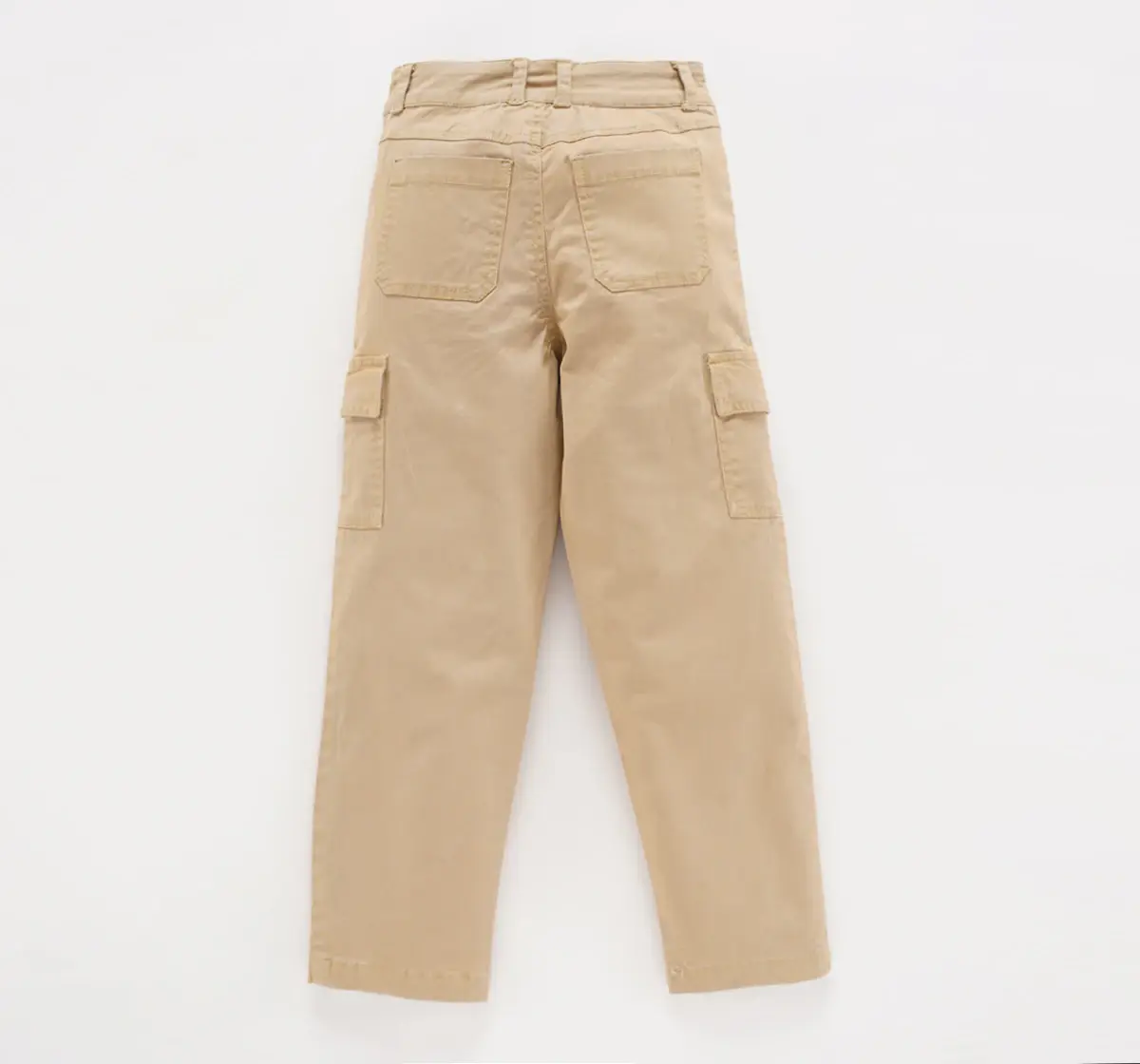 Solid Twill Cargo Trousers