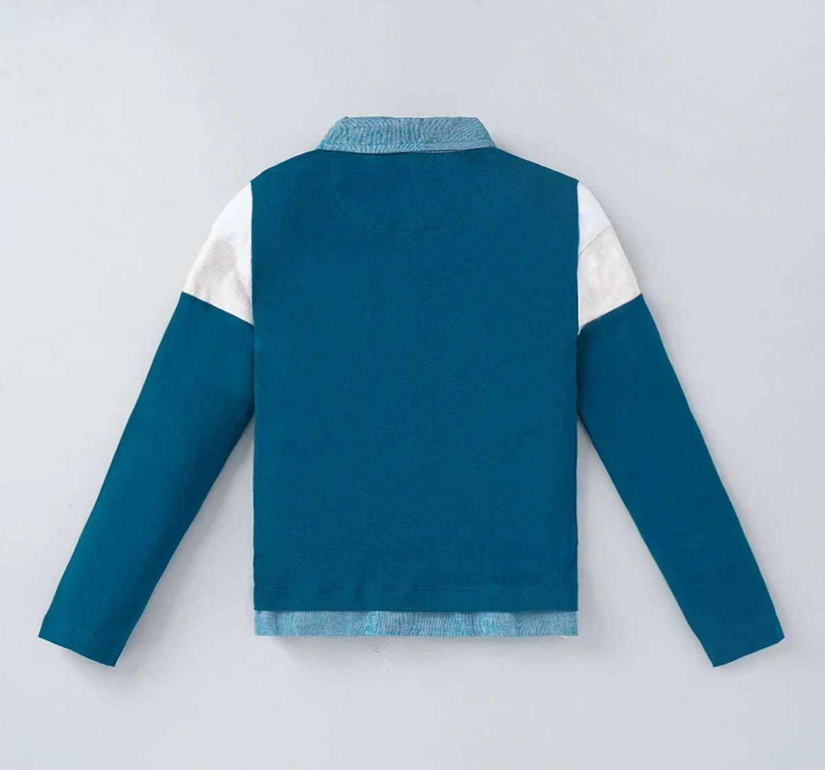 Polo T-Shirt With Woven Collar