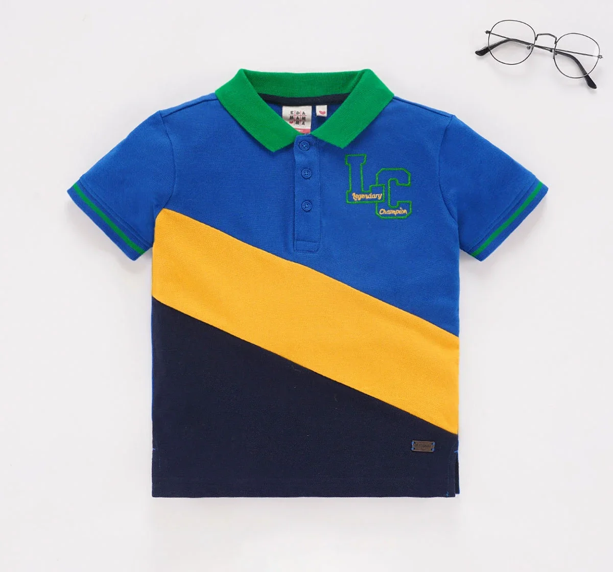 Half Sleeves Polo With Embroidery