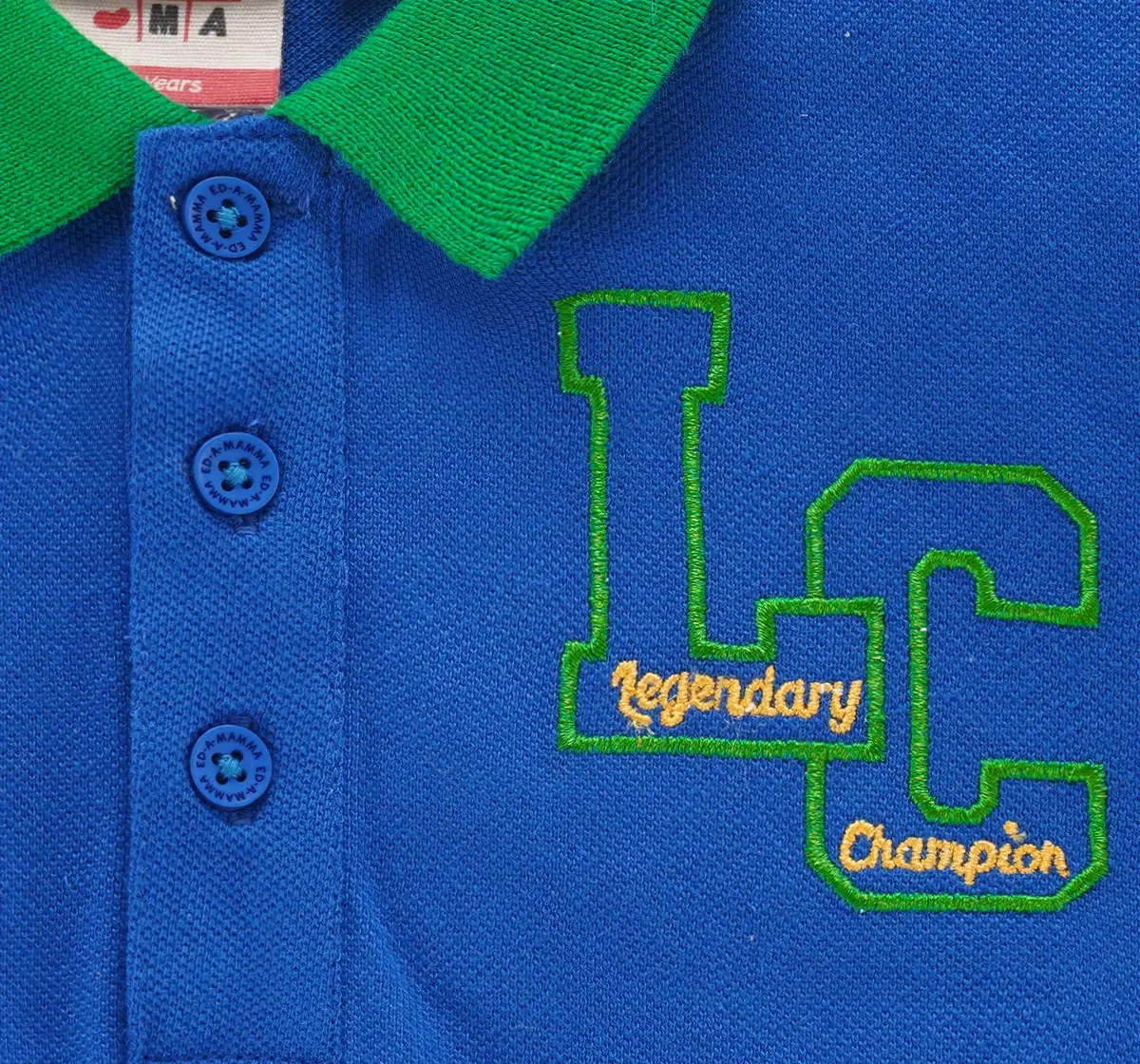 Half Sleeves Polo With Embroidery