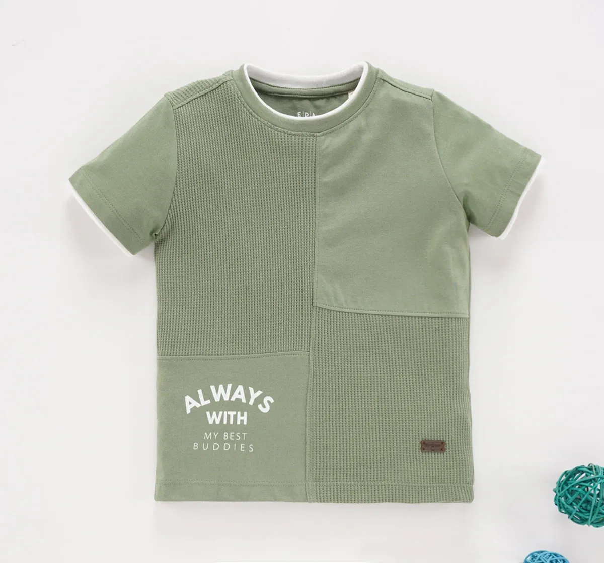 Half Sleeves Waffle shirt