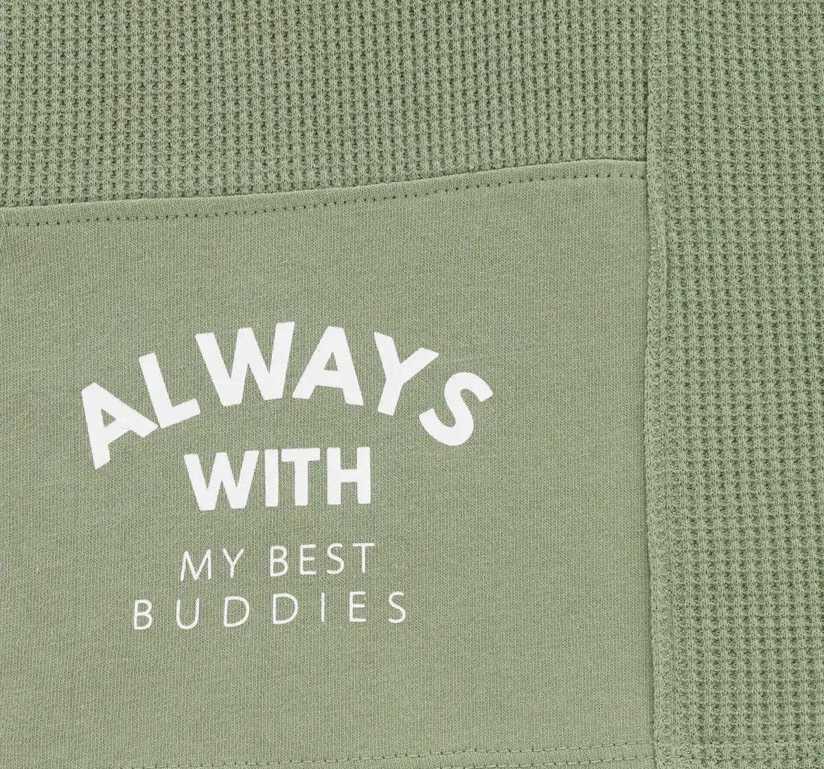 Half Sleeves Waffle shirt