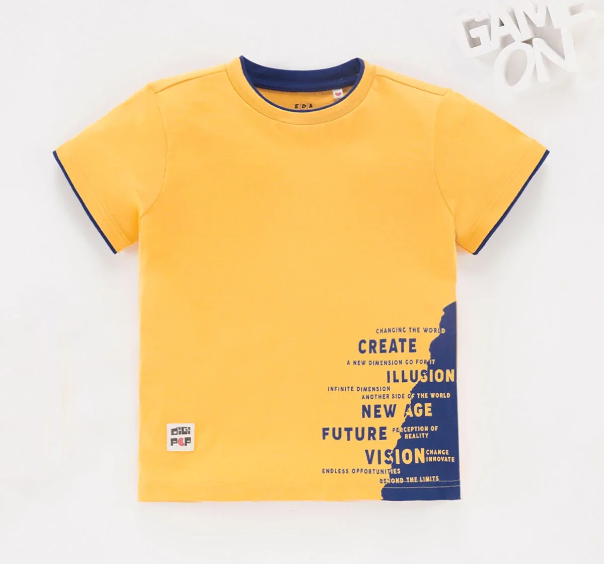 Half Sleeves Mock Layered T-Shirt