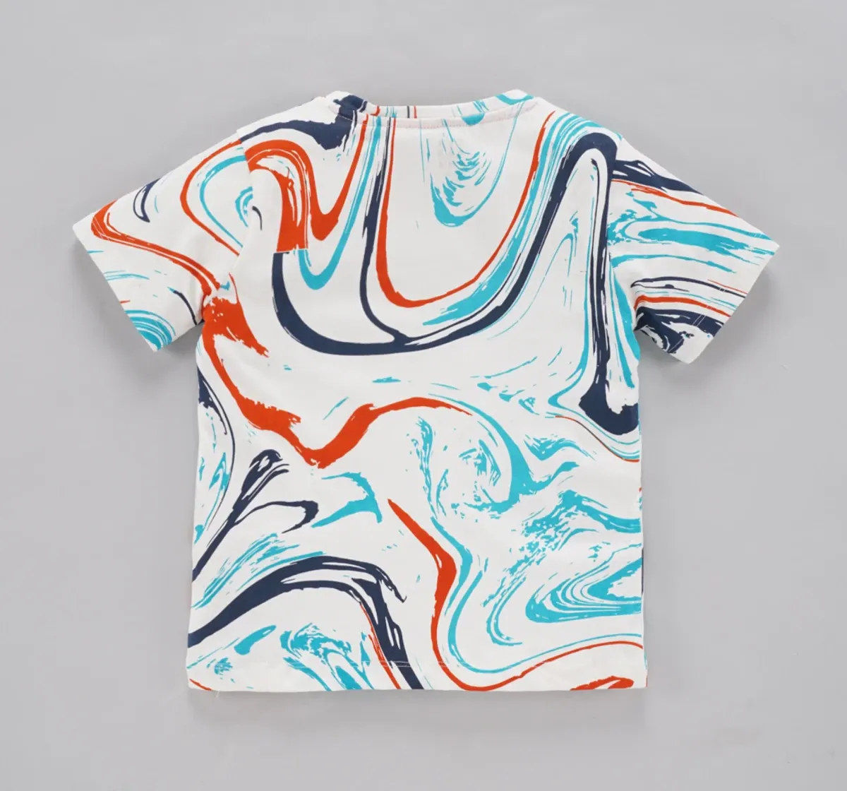 Half Sleeves Marbling T-Shirt