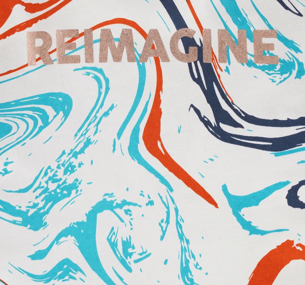 Half Sleeves Marbling T-Shirt