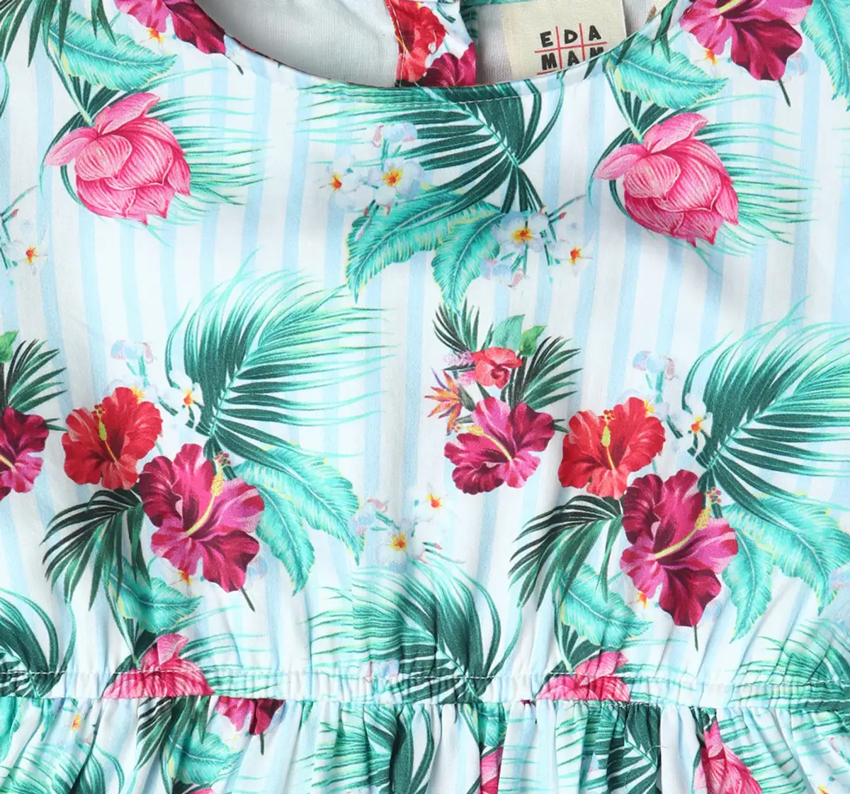 Girls All Over Print Flared Dress