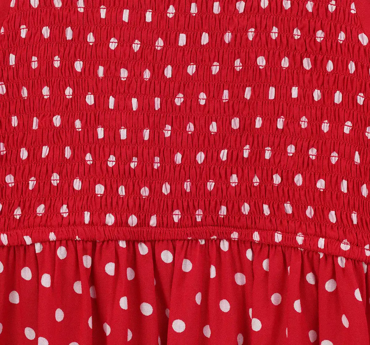 Girls Smocked Printed Dress