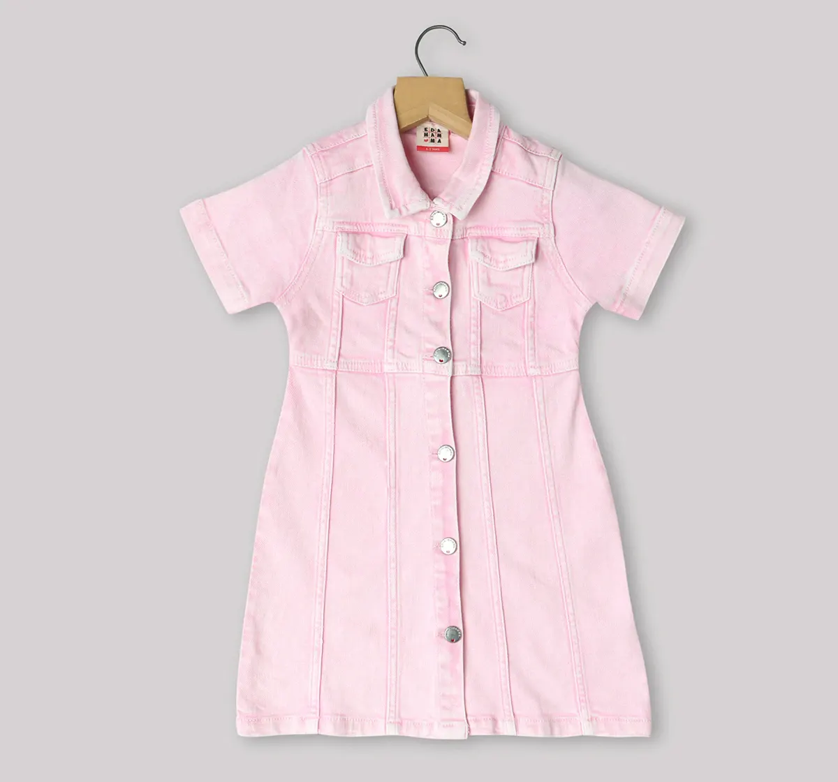 Girls Over Dyed Denim Dress