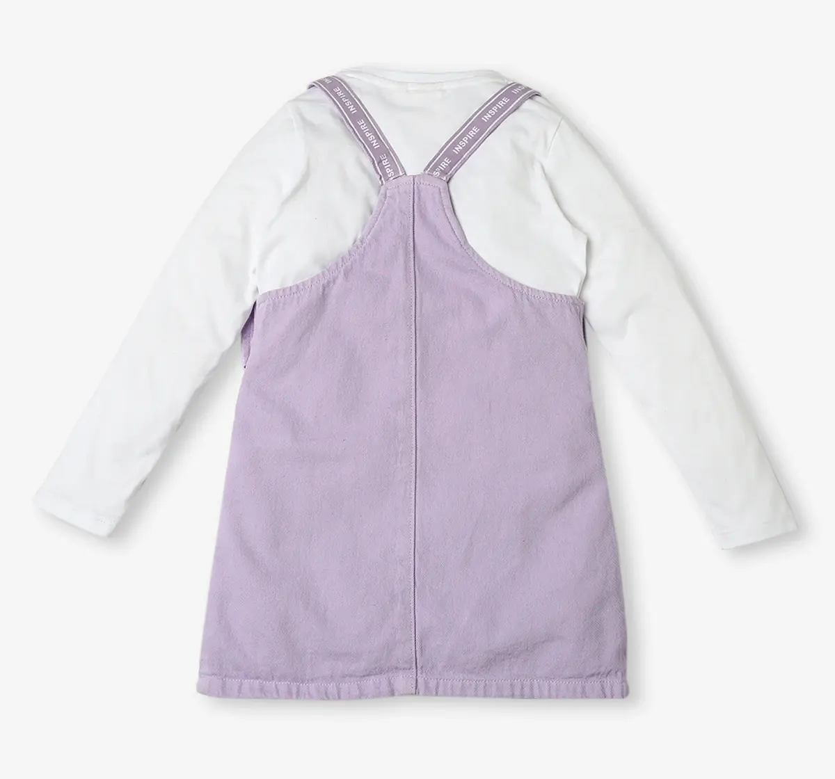 Girls Dungaree Dress with Tee