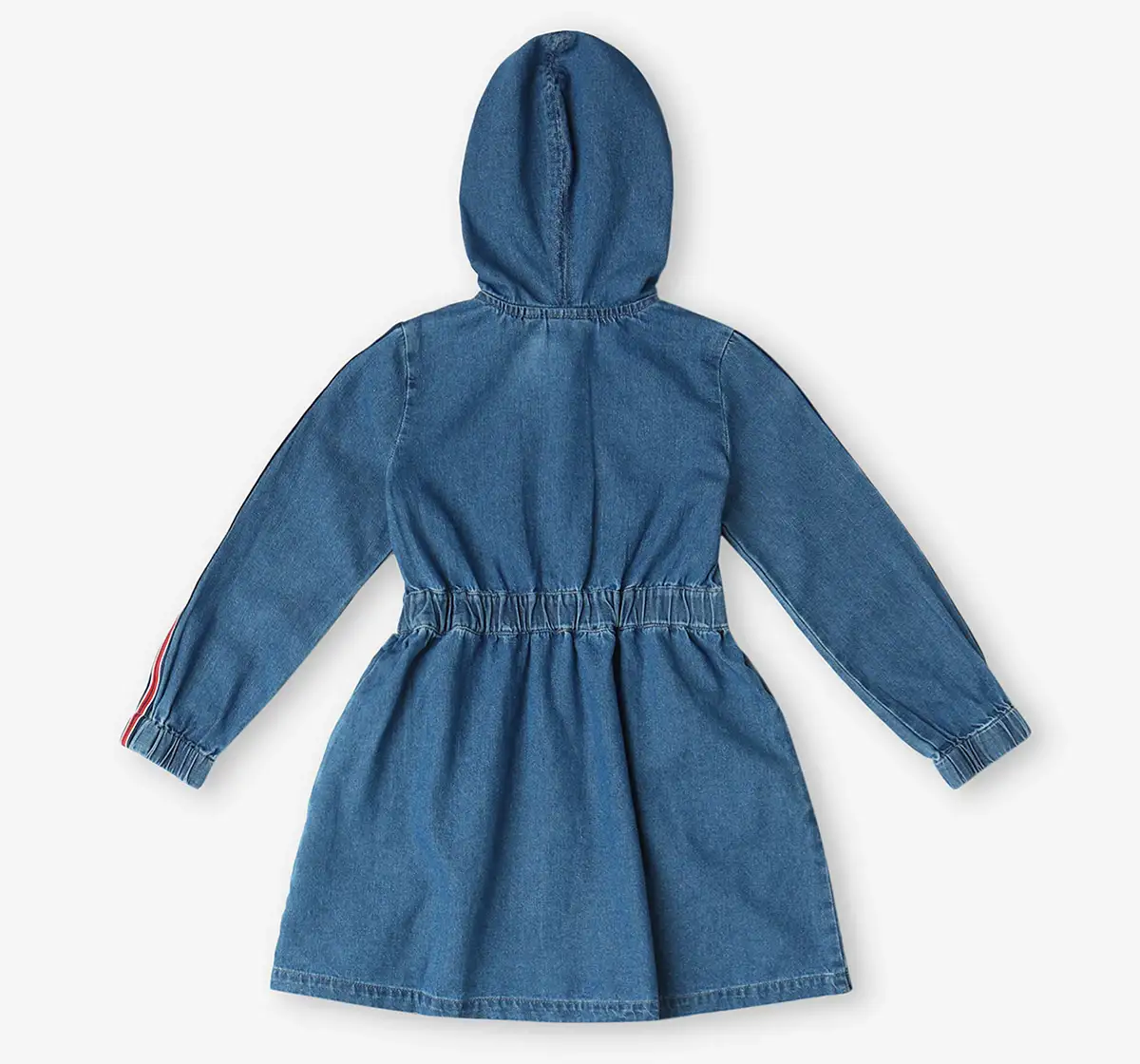 Girls Denim Hooded Dress