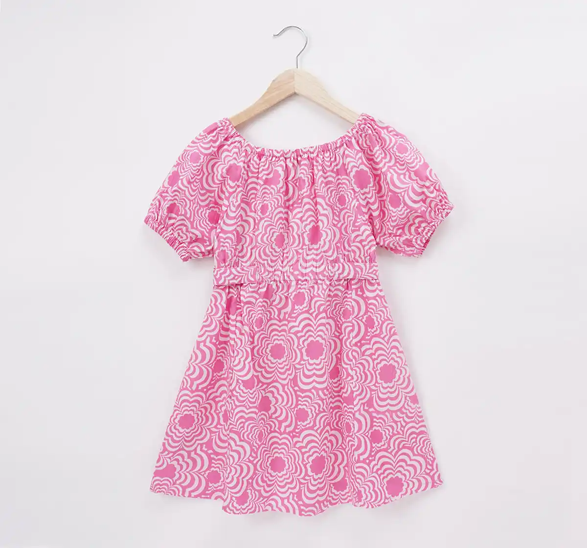 Girls Geometric Print Dress