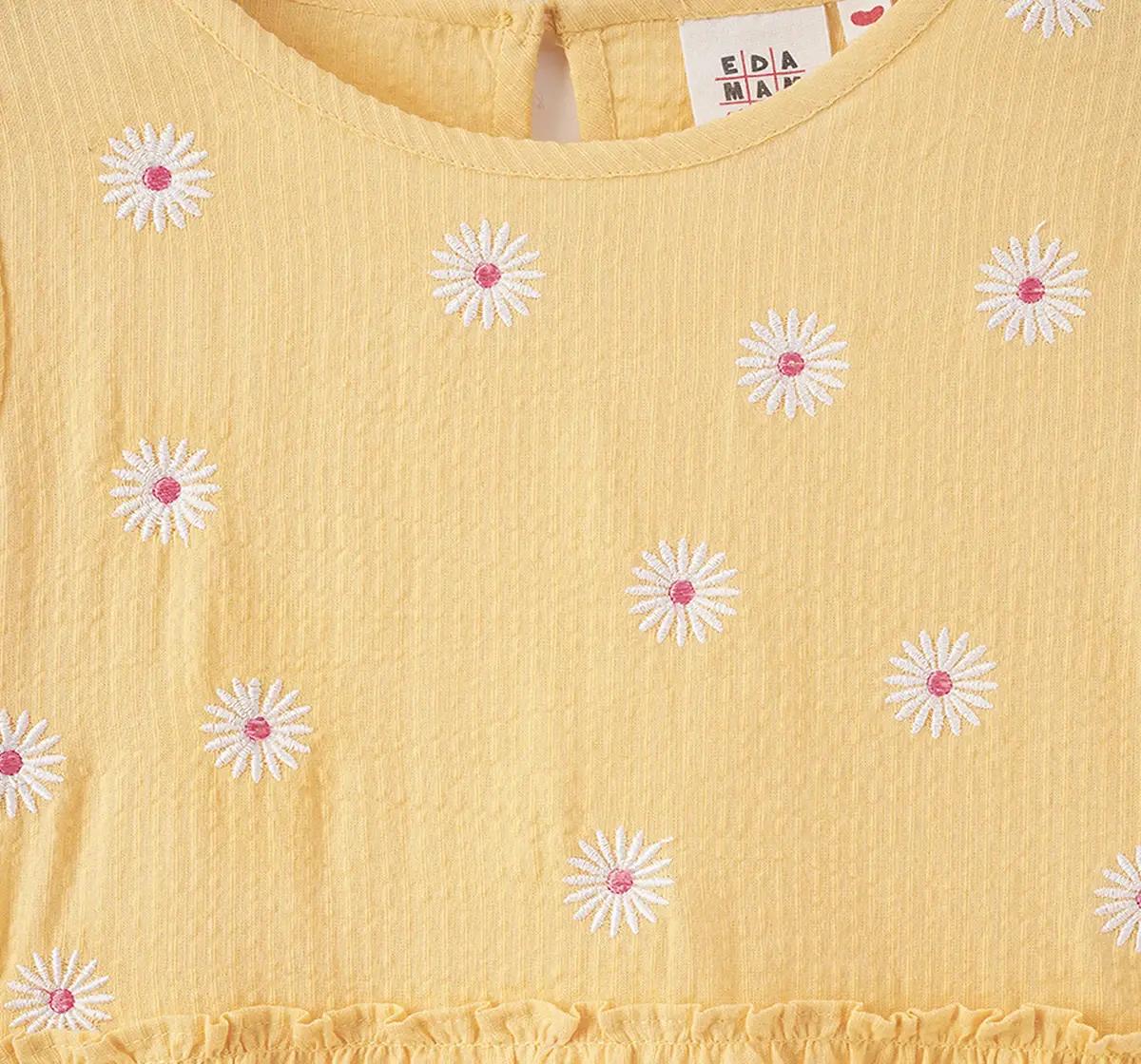Girls Floral Embroidered Dress