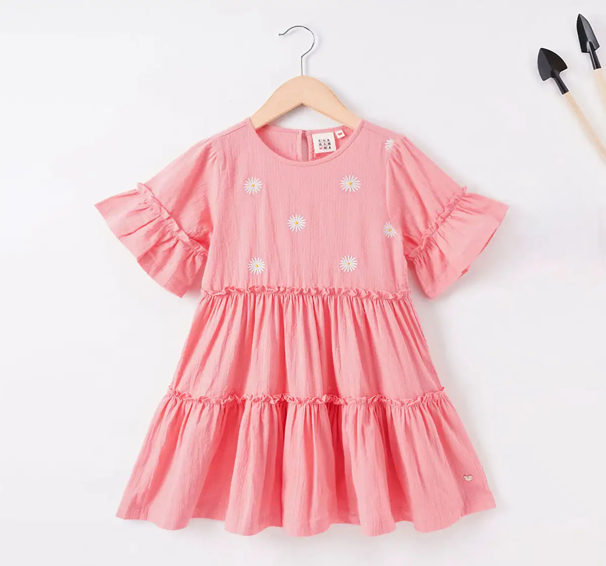 Girls Floral Embroidered Dress