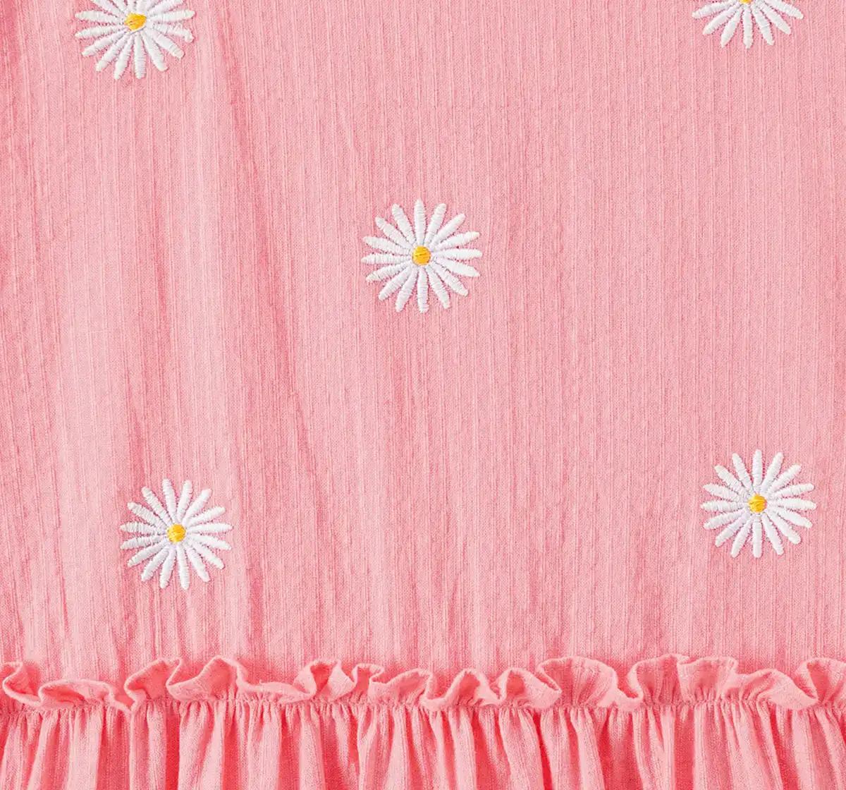 Girls Floral Embroidered Dress