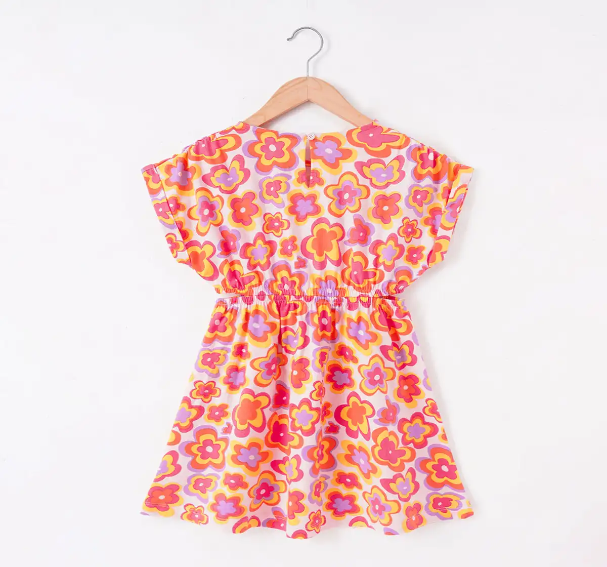 Girls Floral Printed Dress