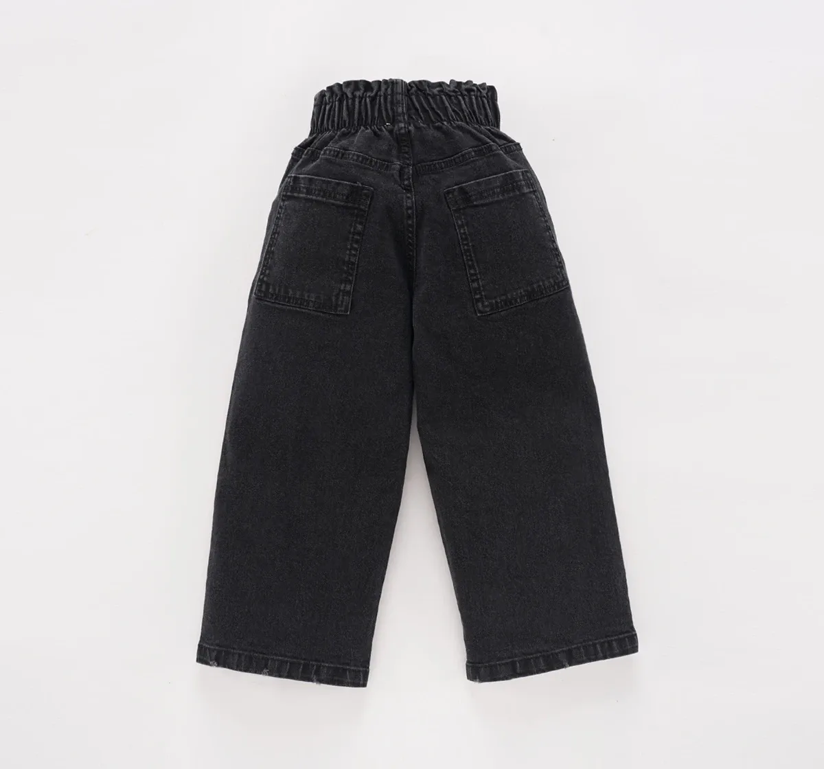 Girls Paper Bag Waist Denim