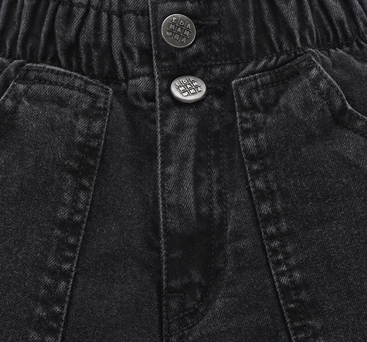 Girls Paper Bag Waist Denim