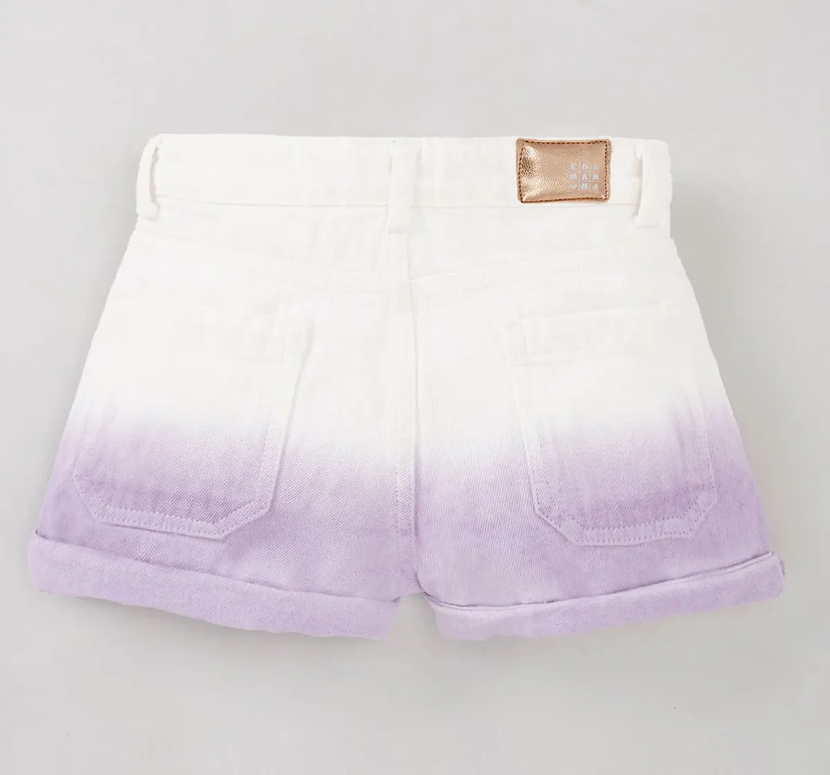Girls Ombre Turn Up Shorts