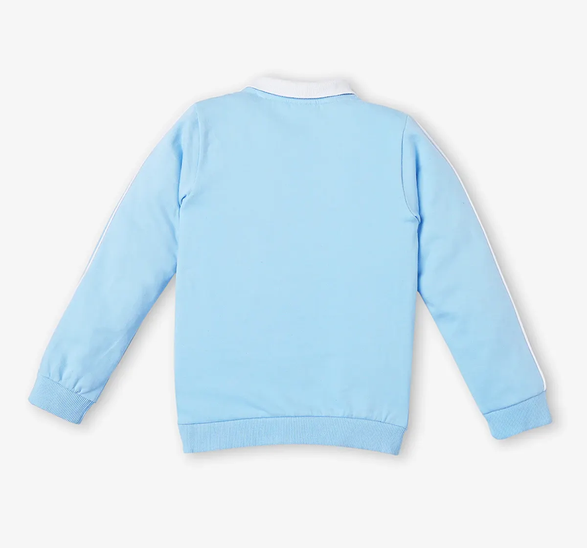 Girls Polo Neck Full Sleeves Sweatshirt