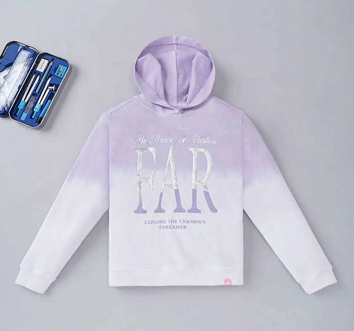 Girls Ombre Full Sleeves Hoodie