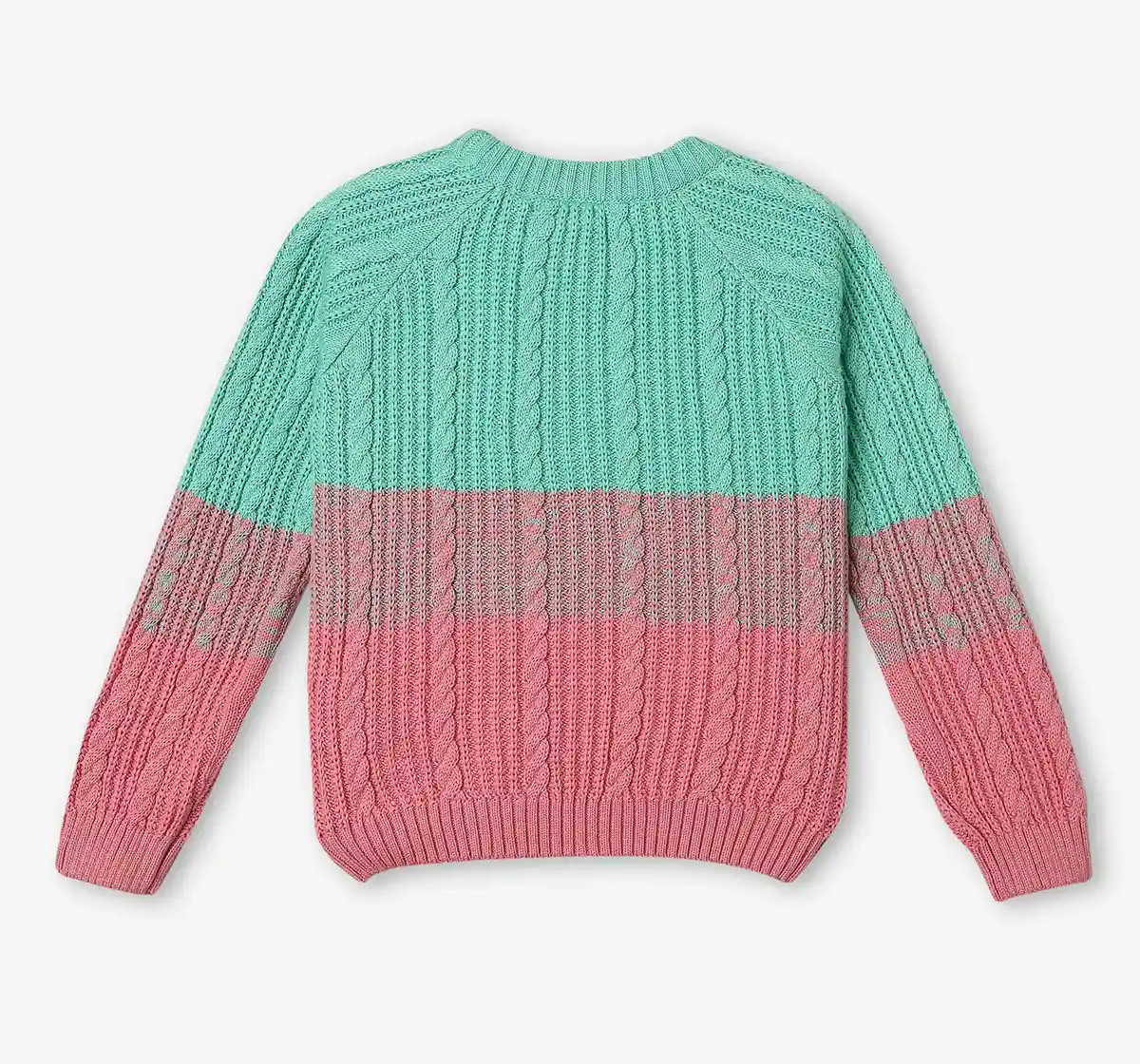 Girls Ombre Full Sleeves Sweater