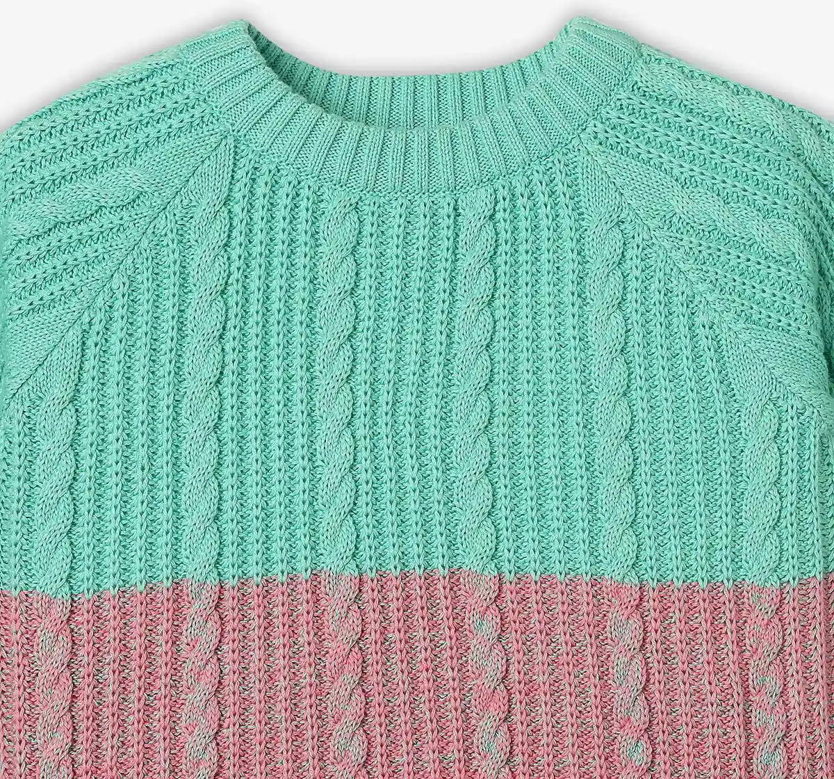 Girls Ombre Full Sleeves Sweater