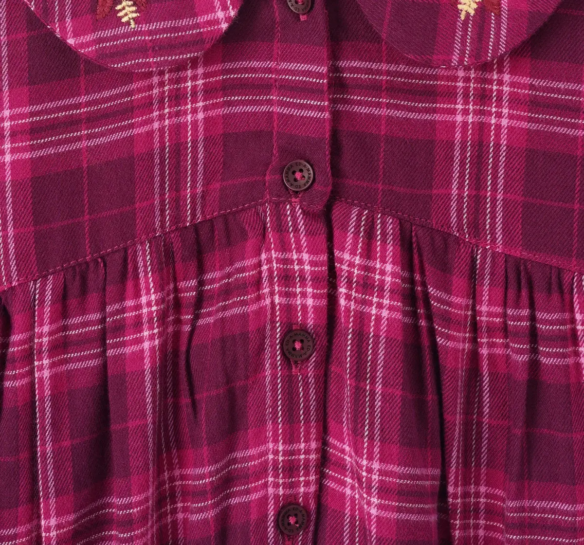 Girls Checkered Full Sleeves Top